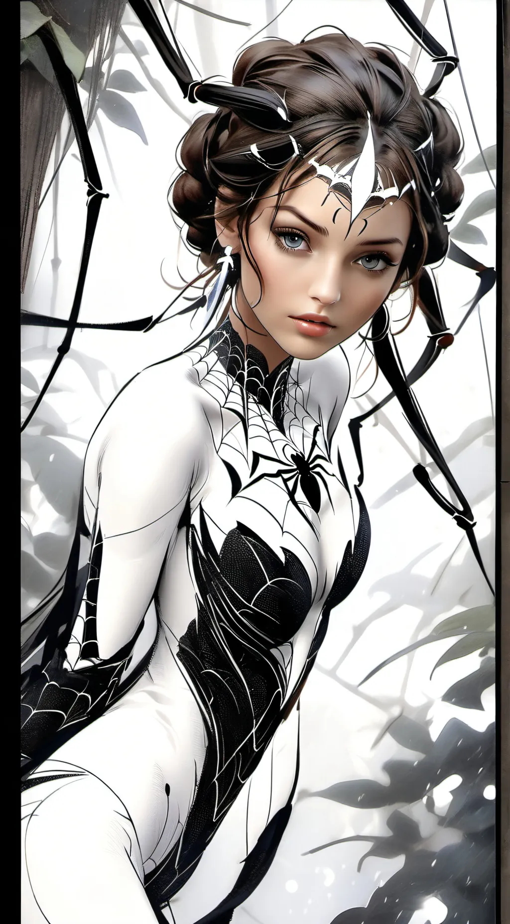 ai character: Spider 🕷 Queen  background