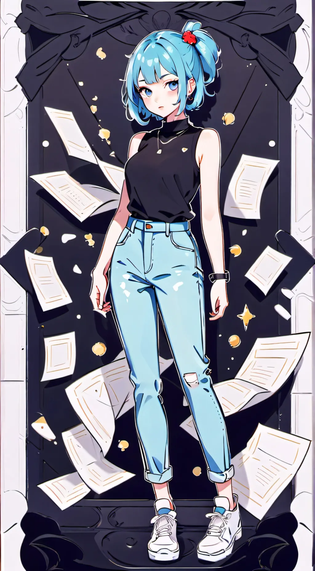 ai character: E. background