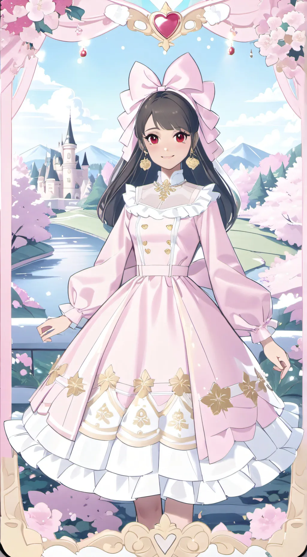 ai character: Sakura background