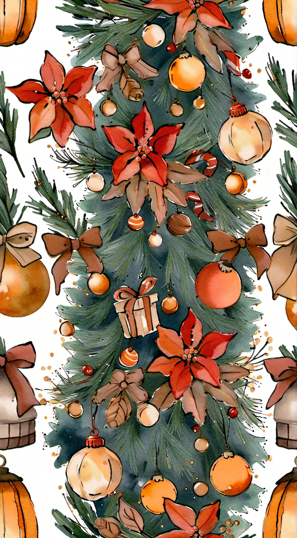 ai character: MHA CHRISTMAS😍 background