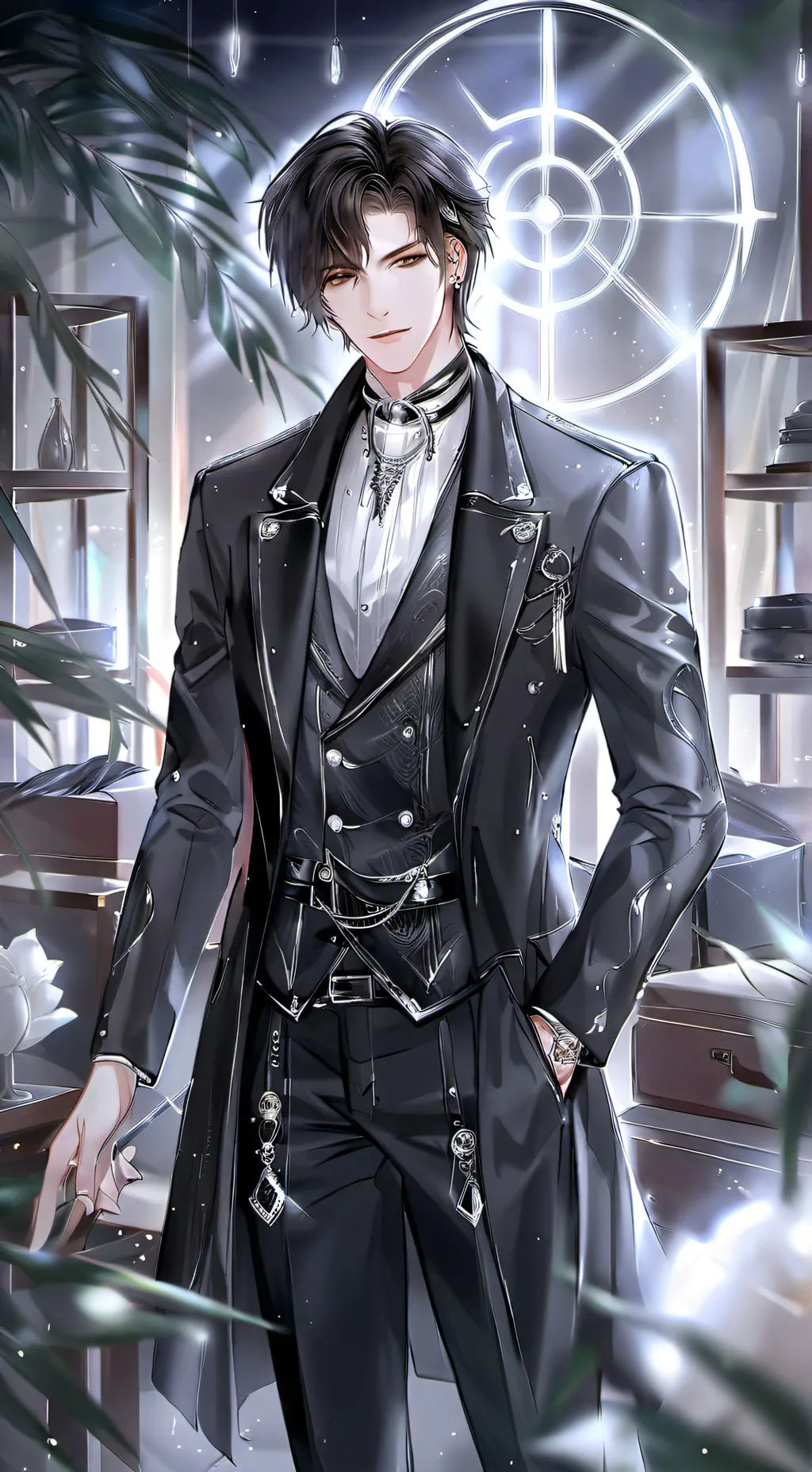 ai character: 謙沢 background