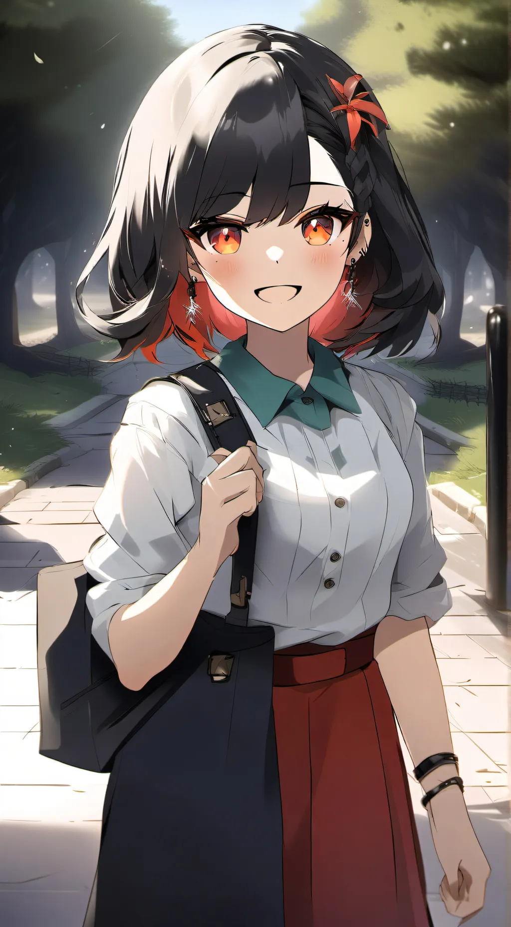 ai character: Elizabeth foreman  background