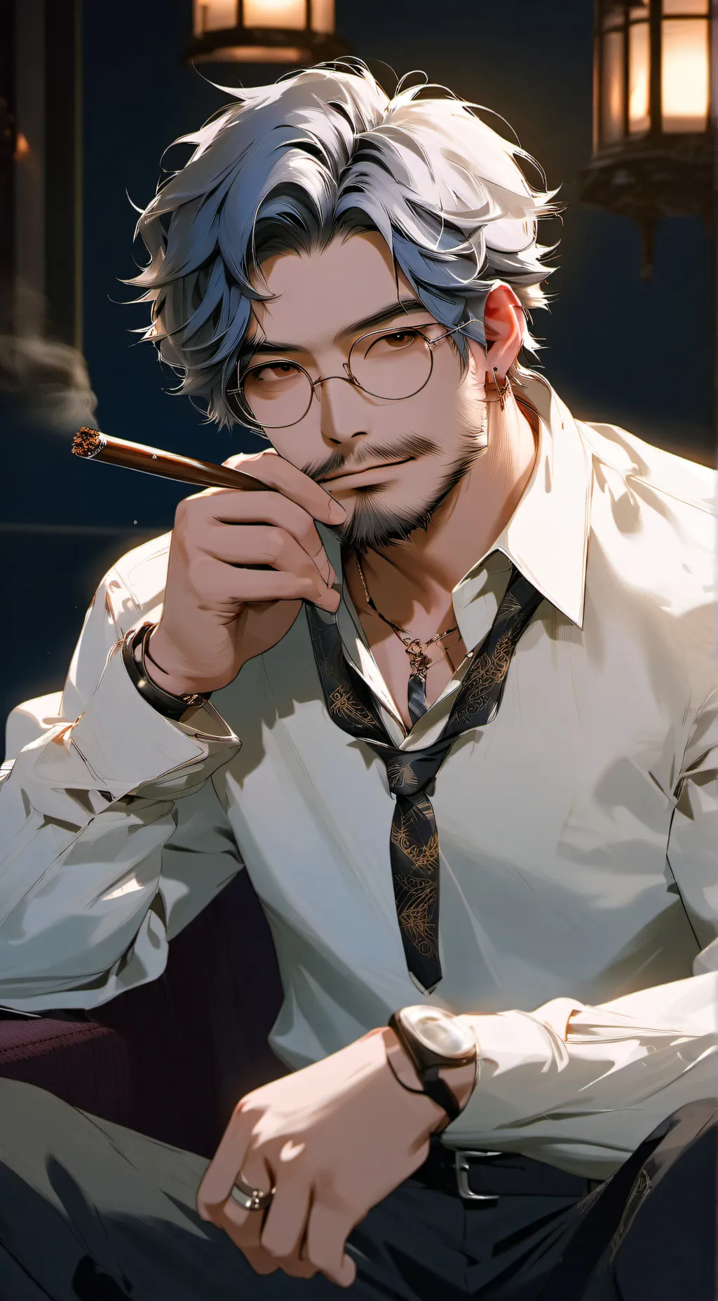 ai character: Ugly dude background