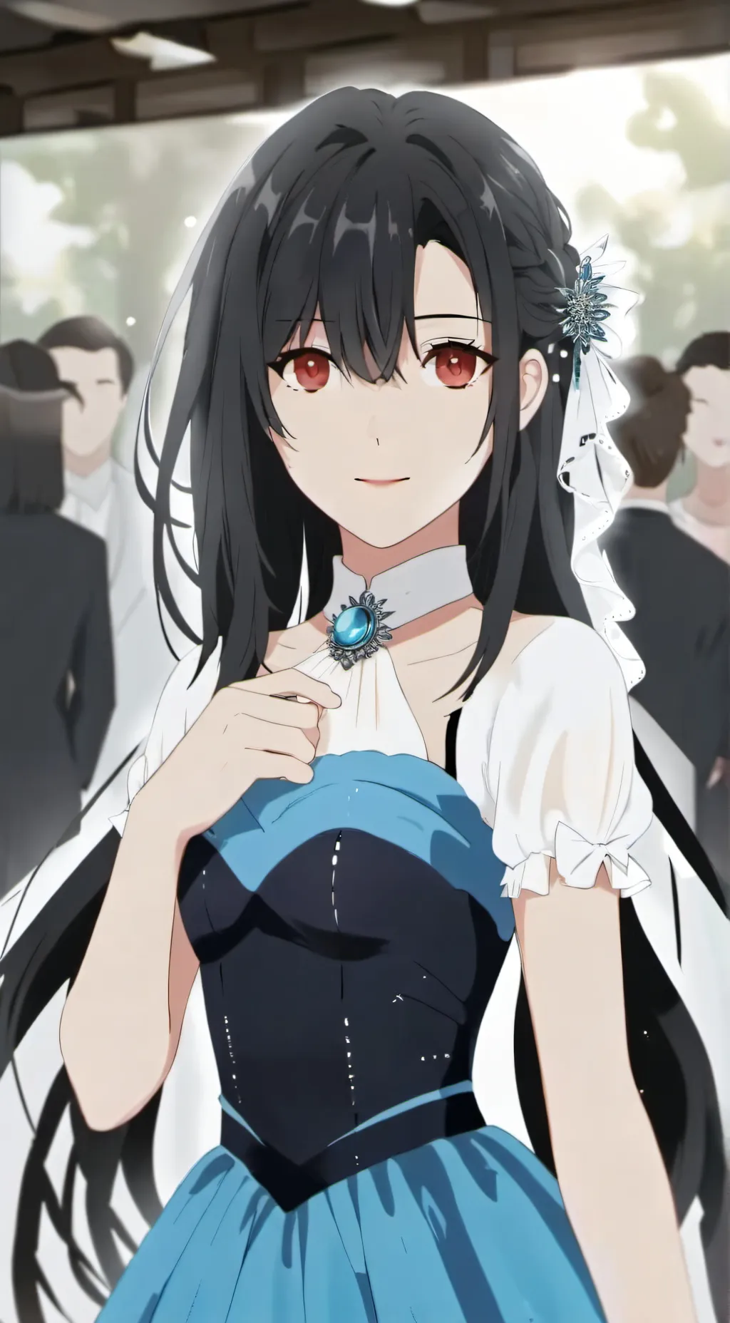 ai character: Prom ￼￼ background