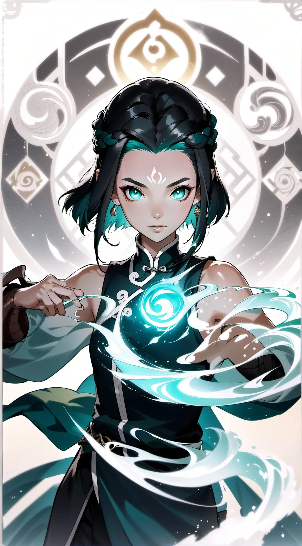 ai character: avatar battle background