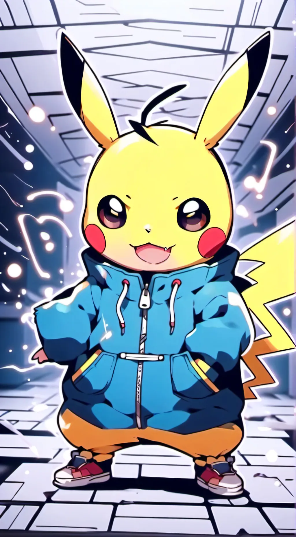 ai character: Pikachu￼ background