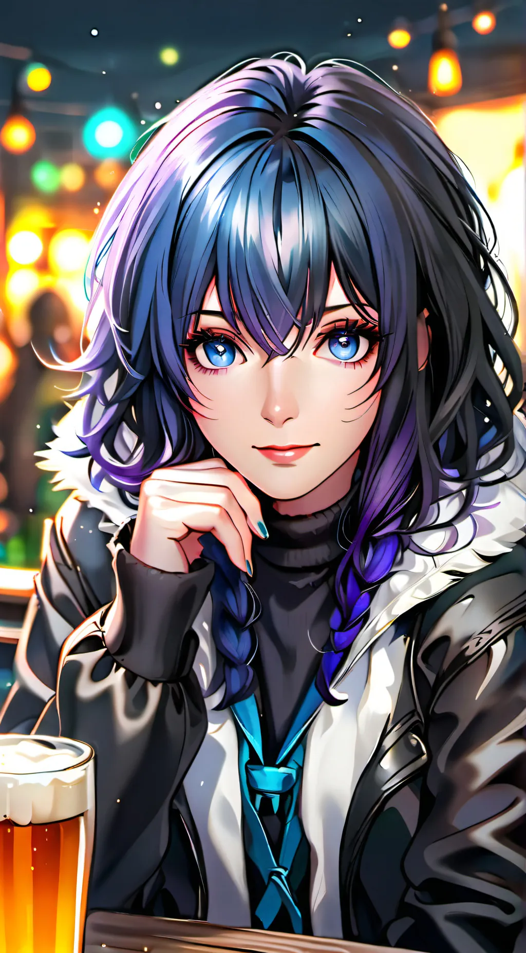 ai character: Elysia Nocturne background
