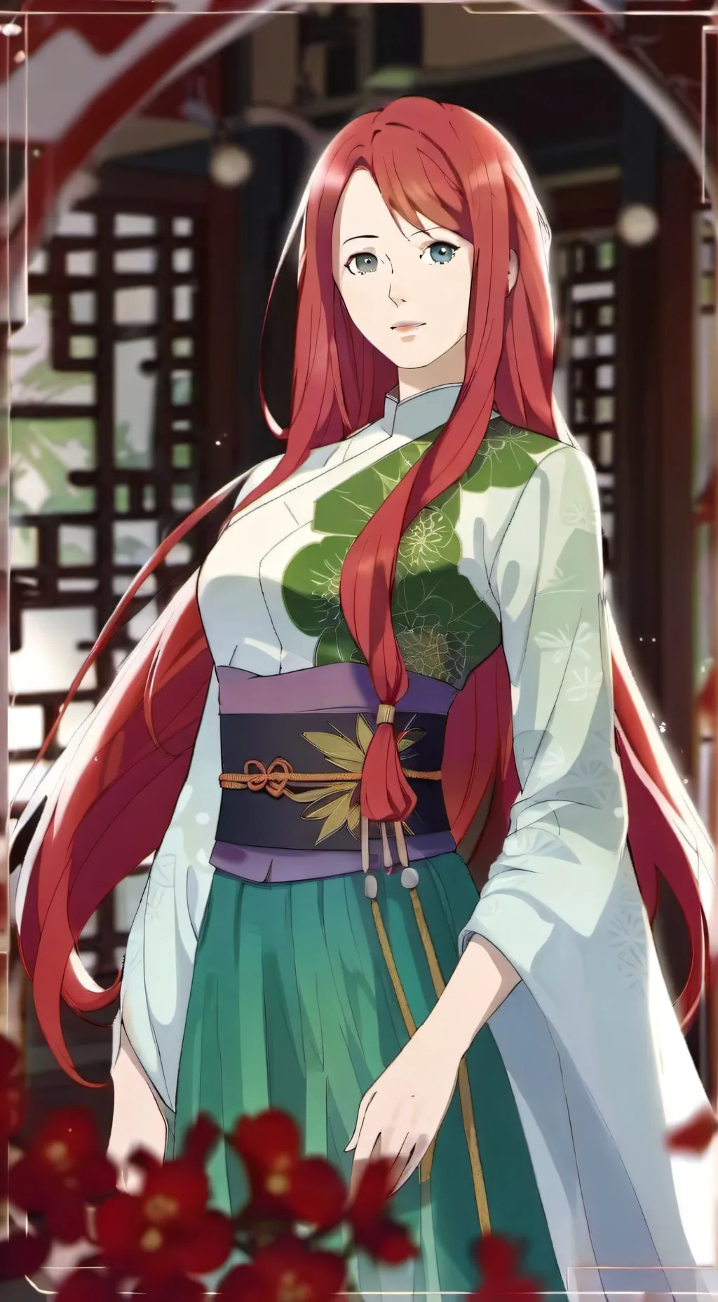 ai character: Kushina Uzumaki  background