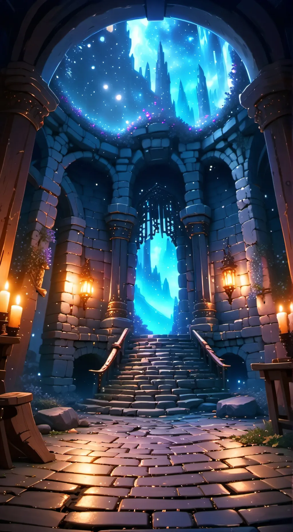 ai character: Magic World background