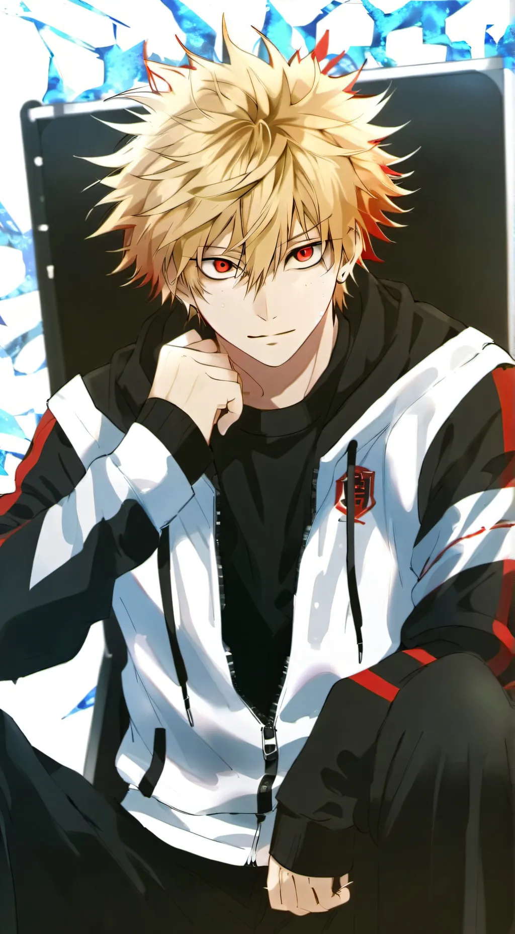 ai character: bakugou hoodie!! background
