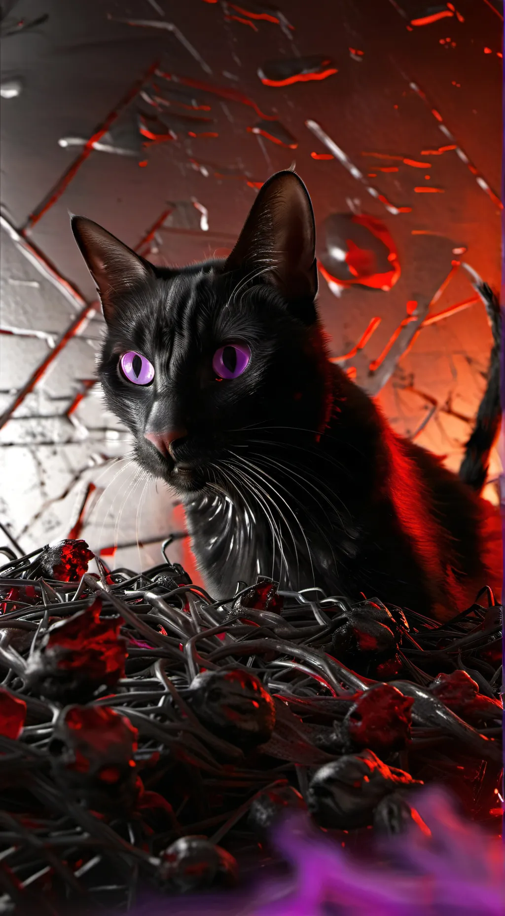 ai character: the catblood cat background