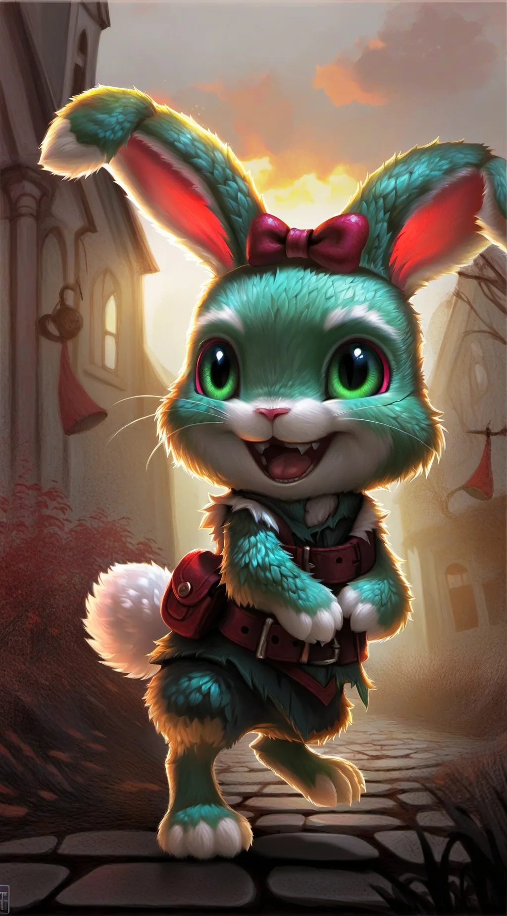 ai character: hoppy x dog day  background