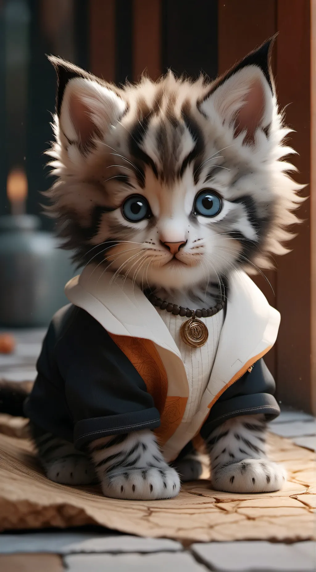 ai character: gatito background