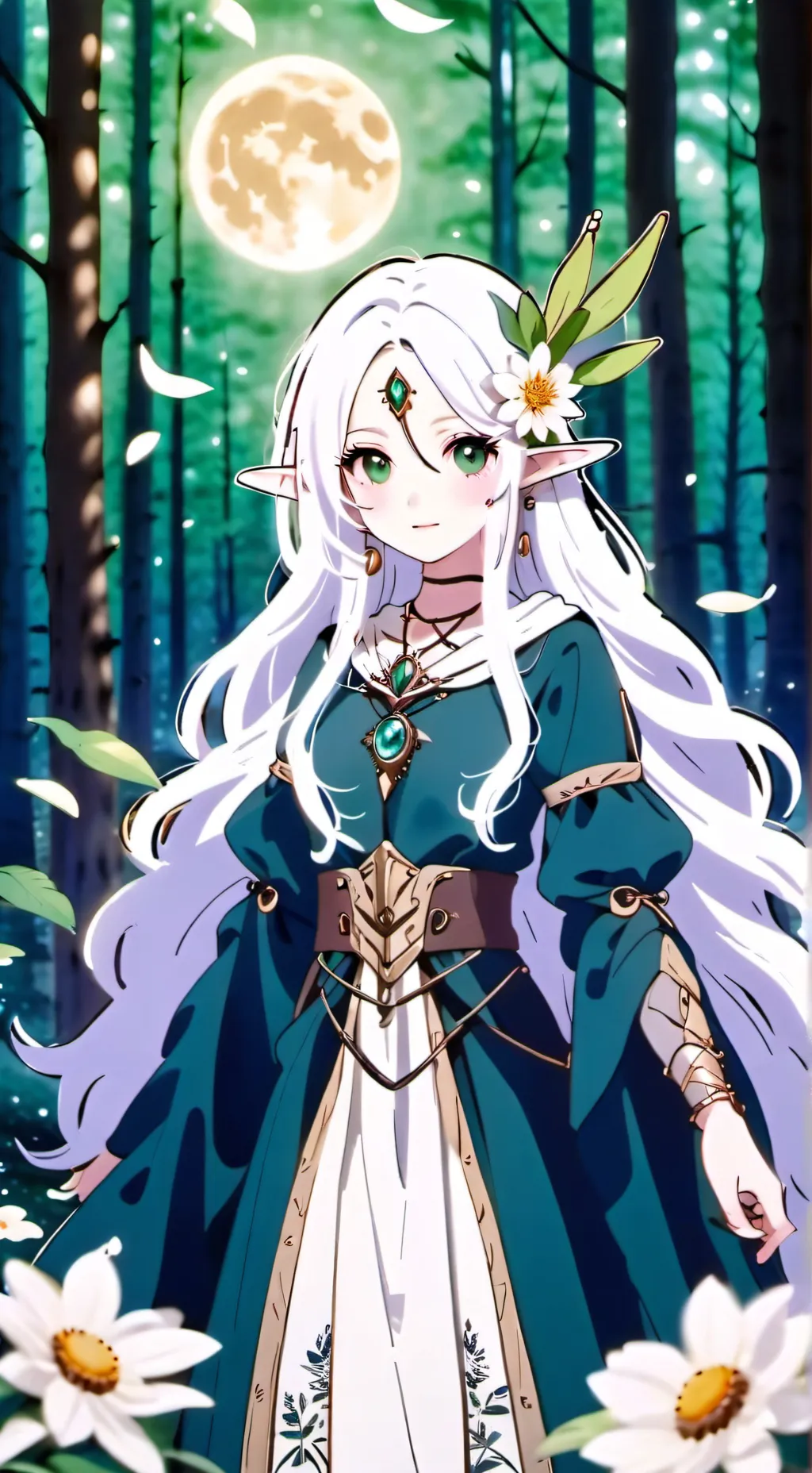 ai character: Cute little elf background