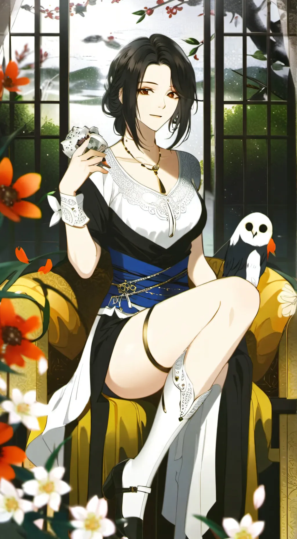 ai character: Savannah ￼ background