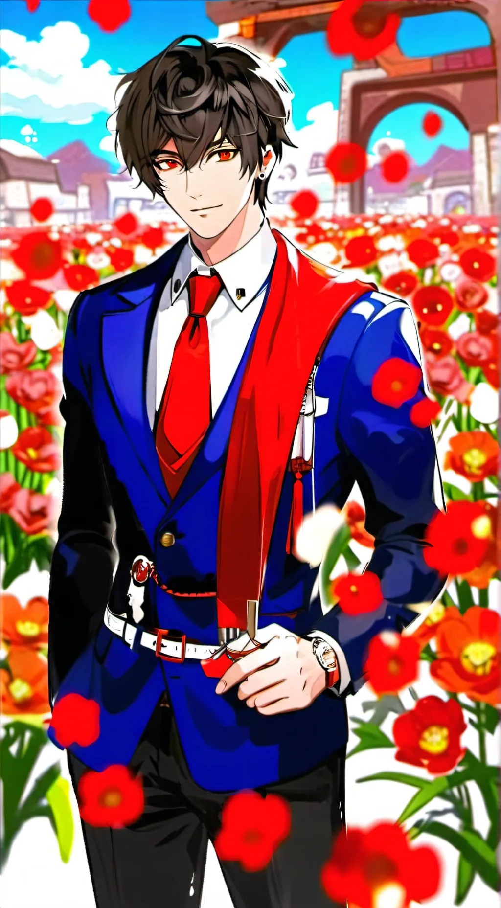 ai character: Fran erizado background