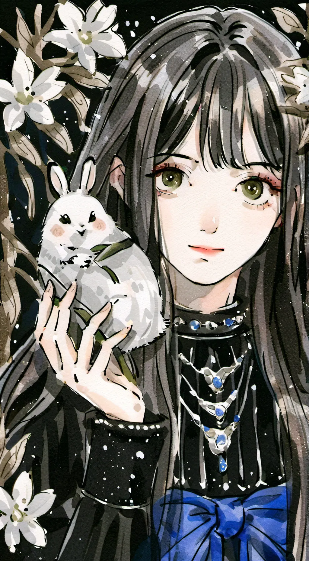 ai character: 🐇Rabbit gurl🐰 me background