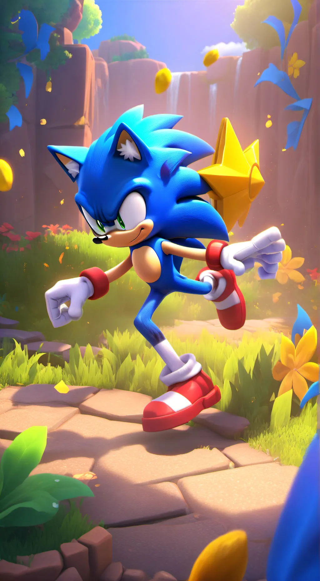 ai character: Sonic EXE background
