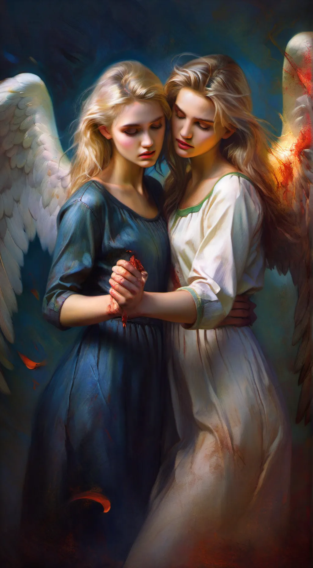 ai character: No reflection  background