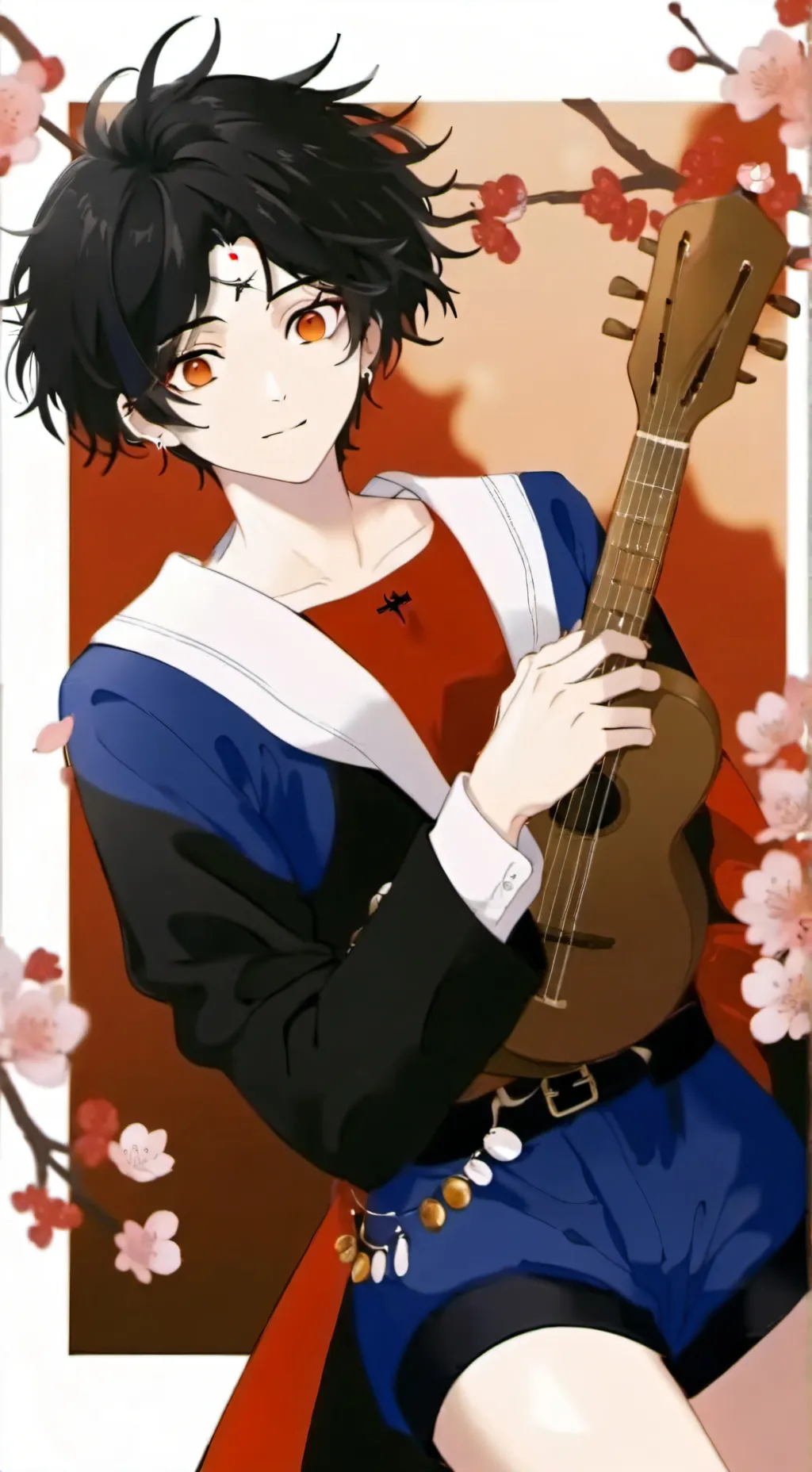 ai character: Sasuke  background