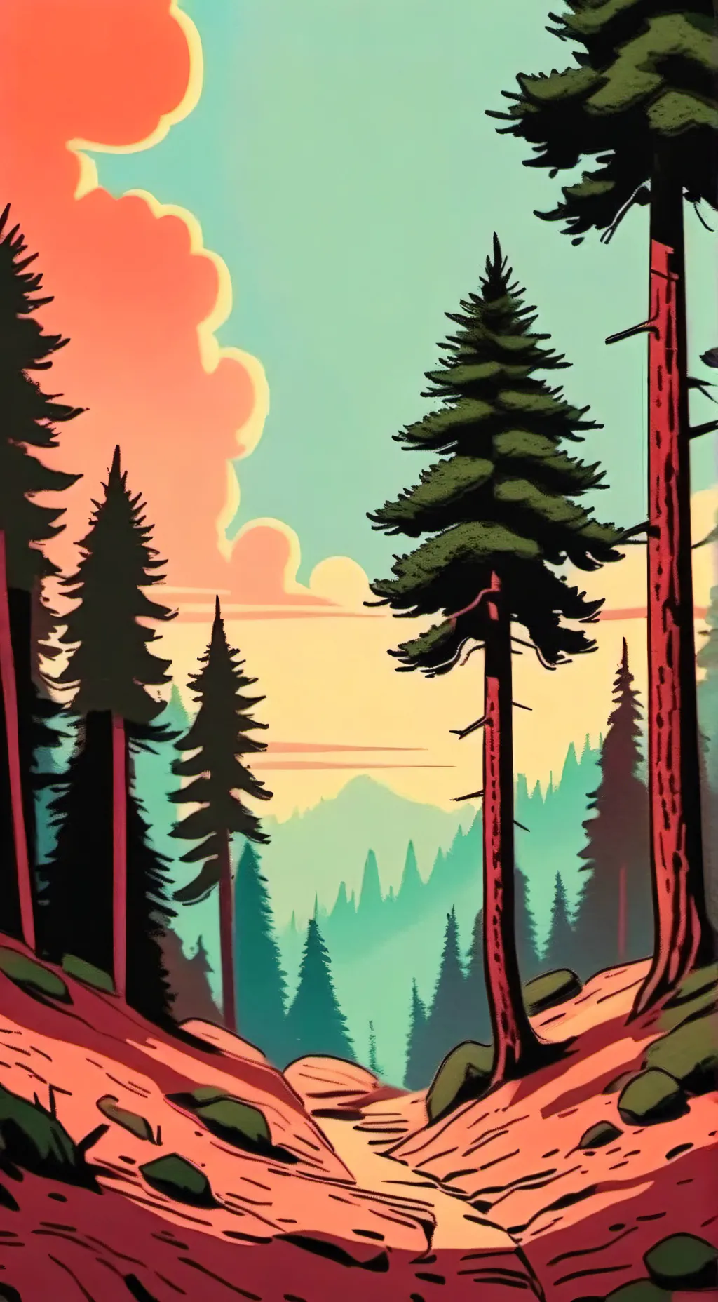 ai character: Gravity falls background