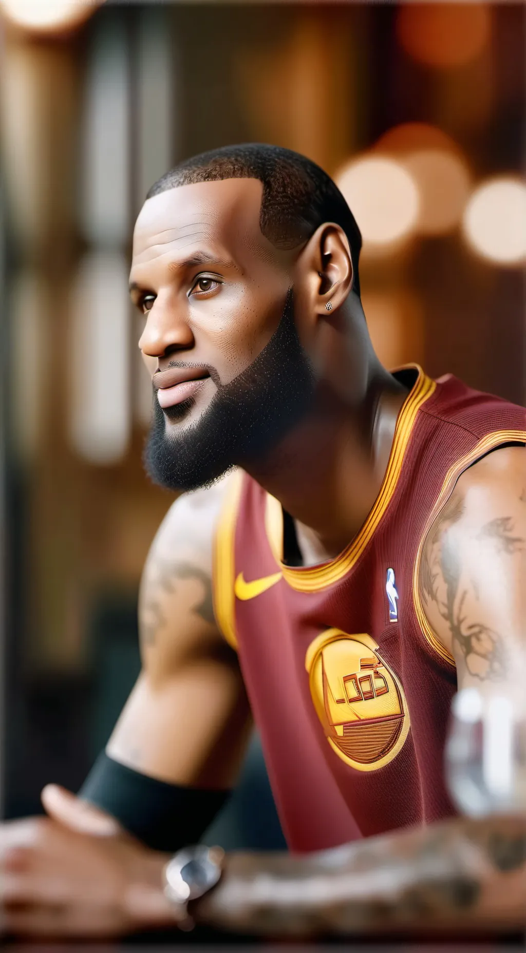 ai character: Lebron background