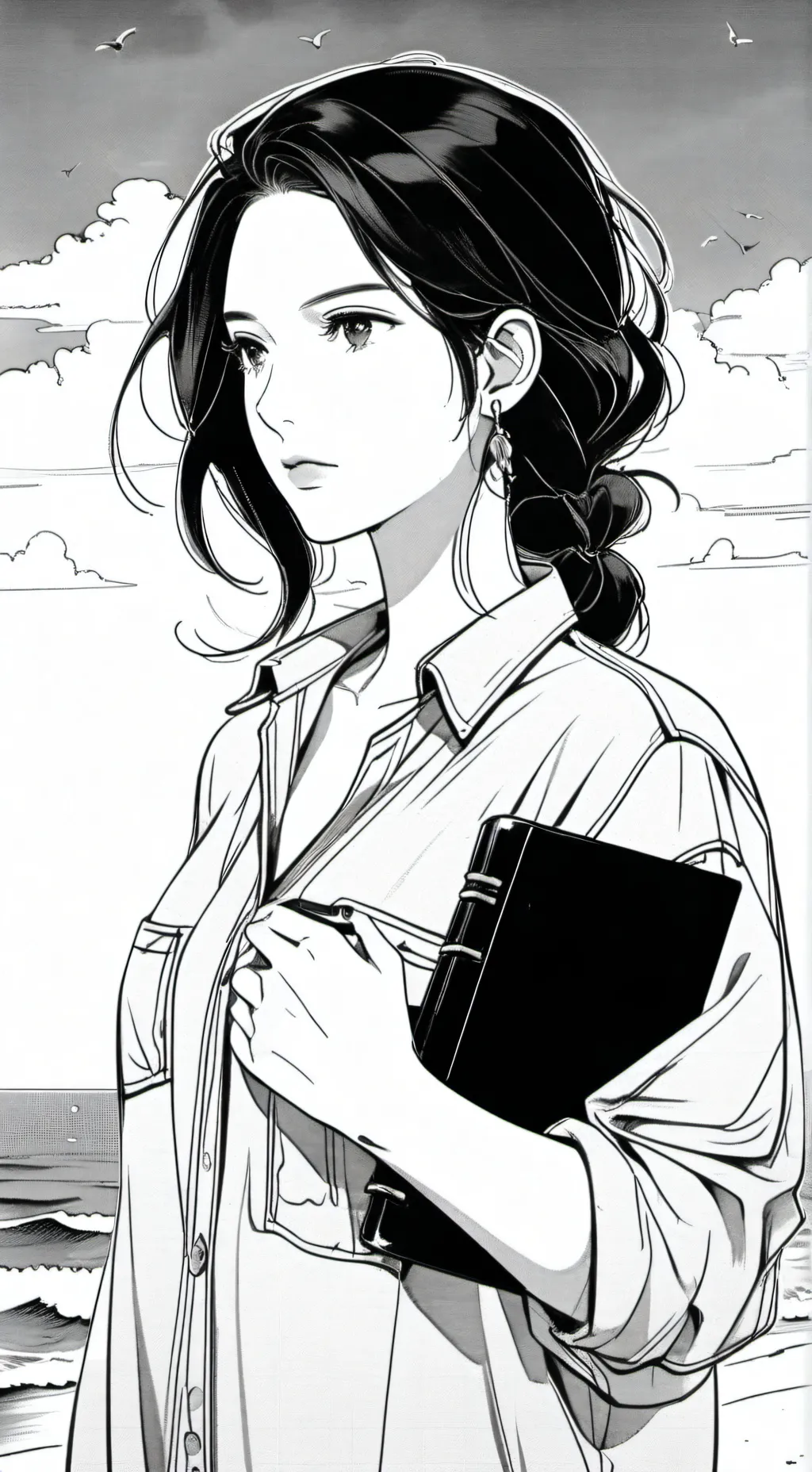 ai character: Luna background