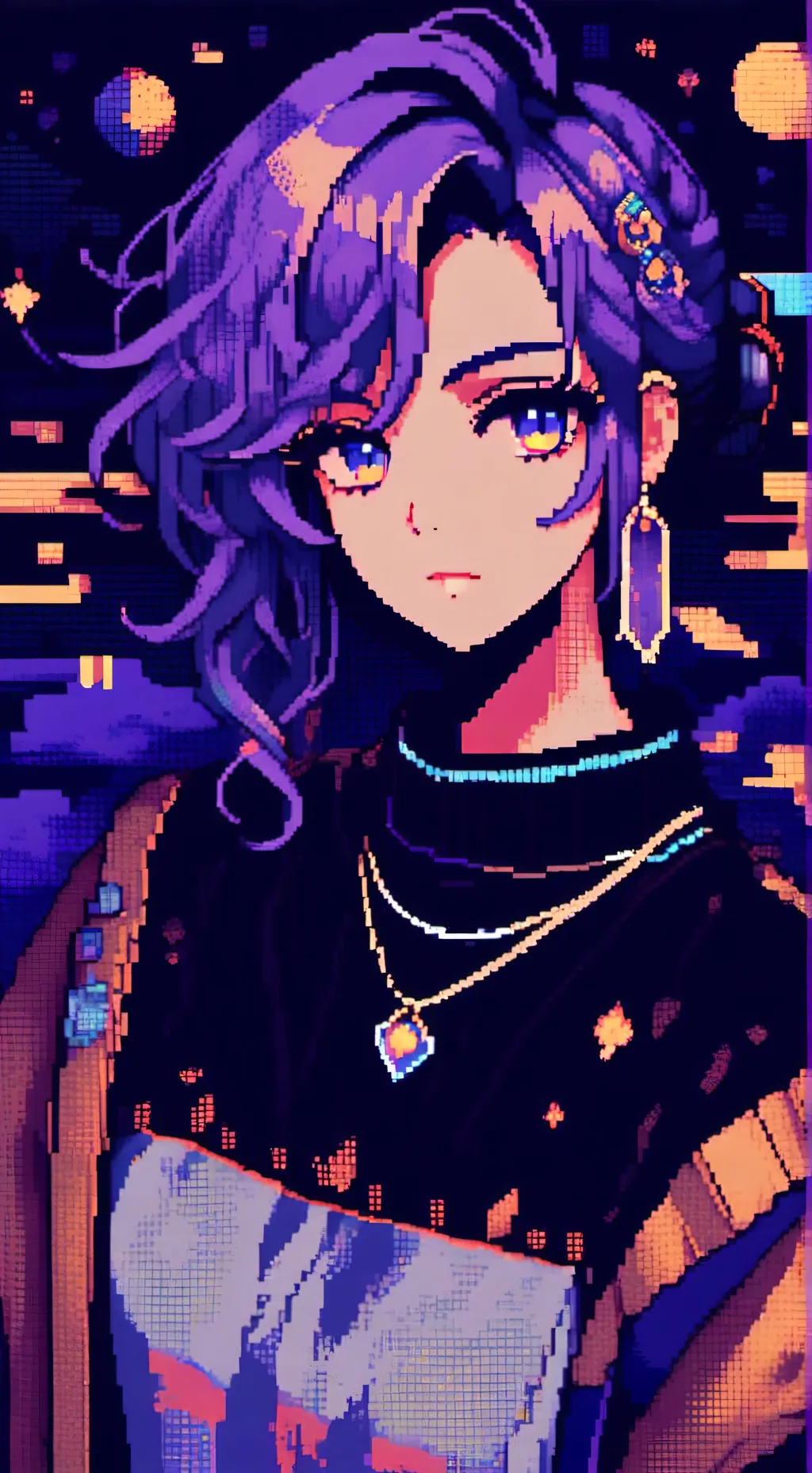 ai character: ~_violet_~ background