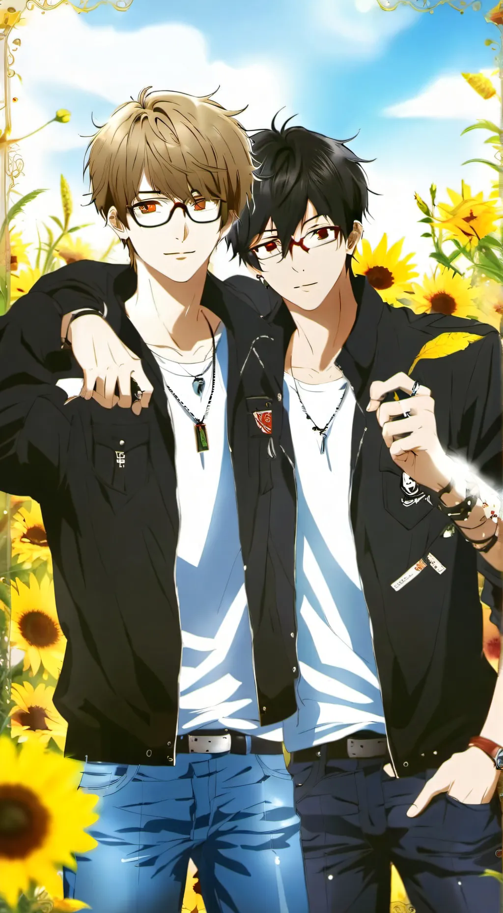 ai character: Max and Kenny  background