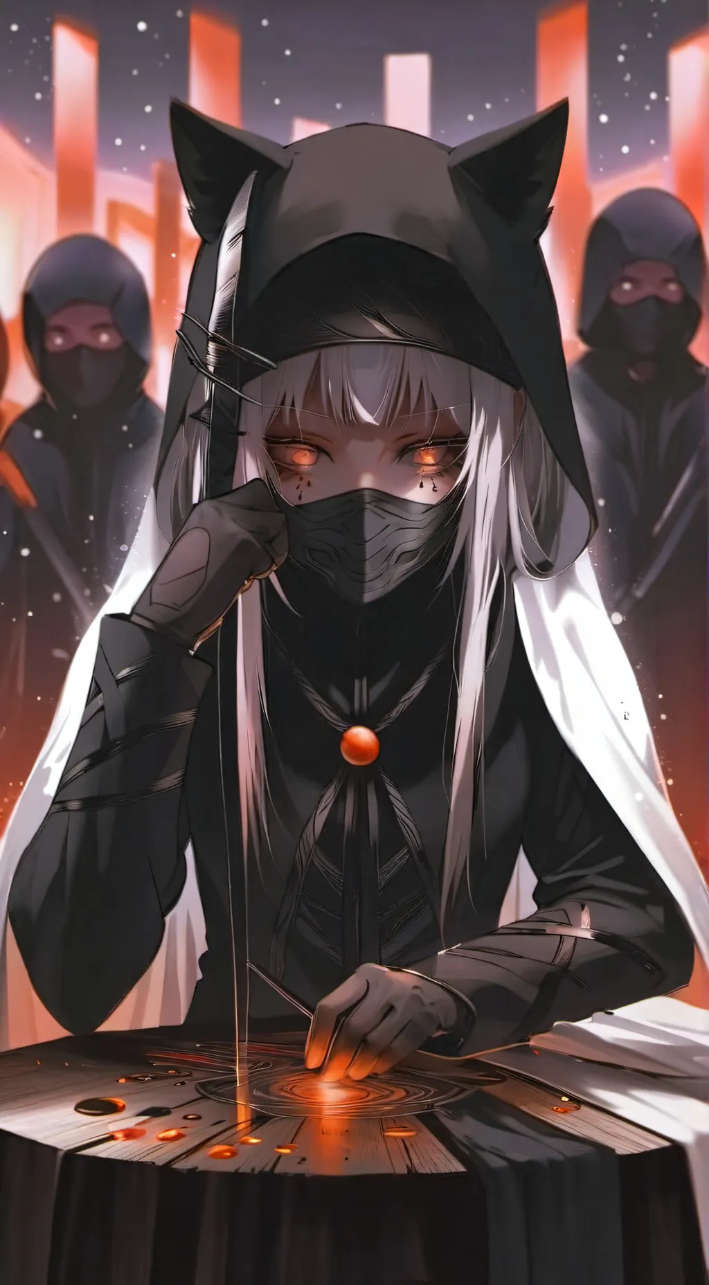 ai character: Nake background