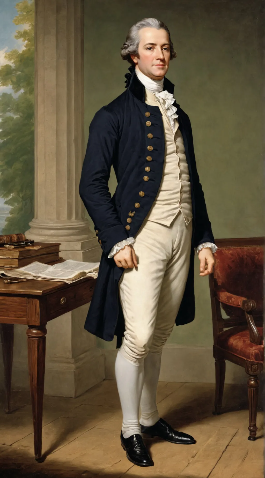 ai character: Alexander Hamilton background