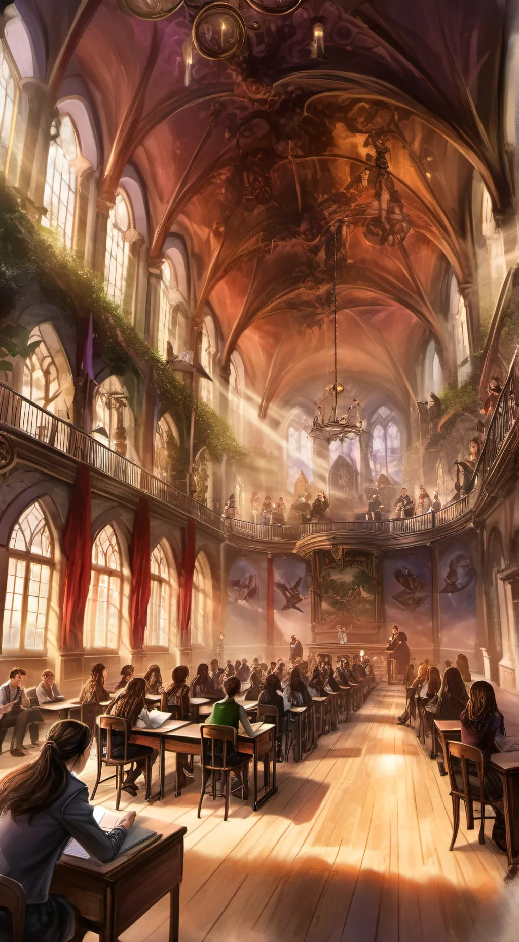 ai character: FPE MEETS MY OCS?! background