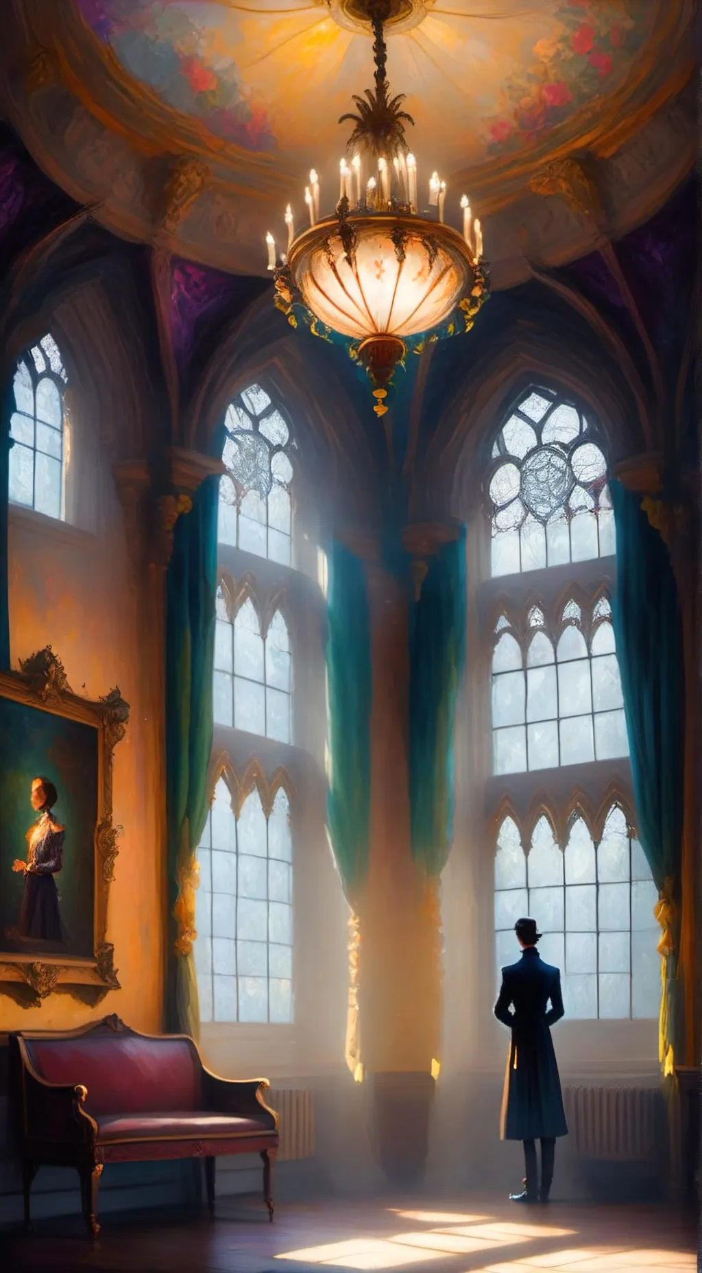 ai character: buket  background