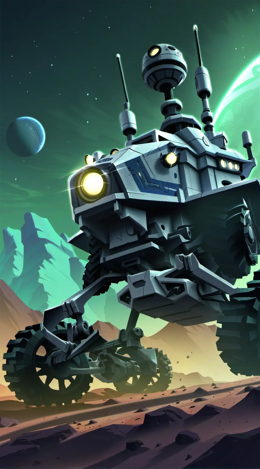 ai character: mars rover group background