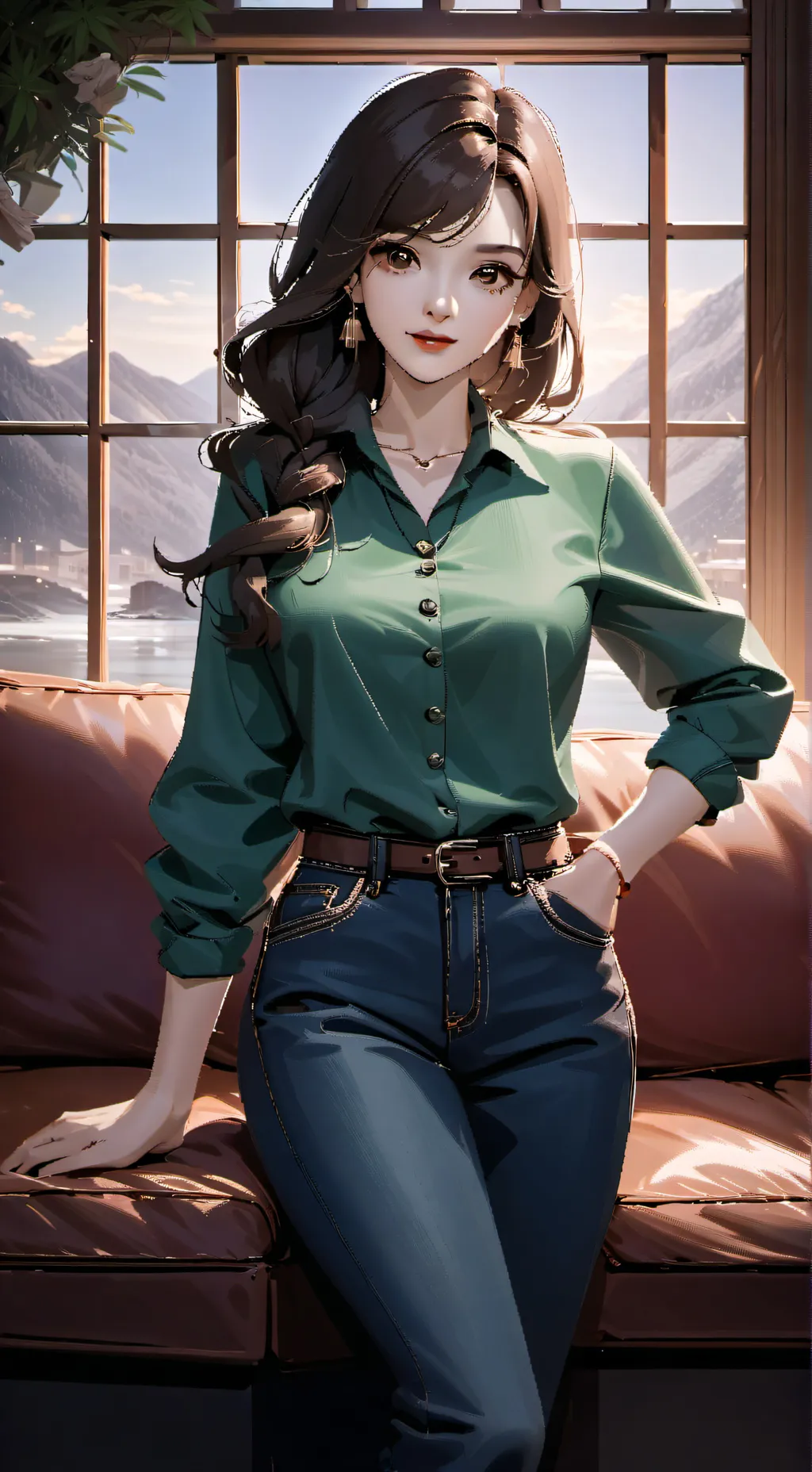 ai character: Ashley background