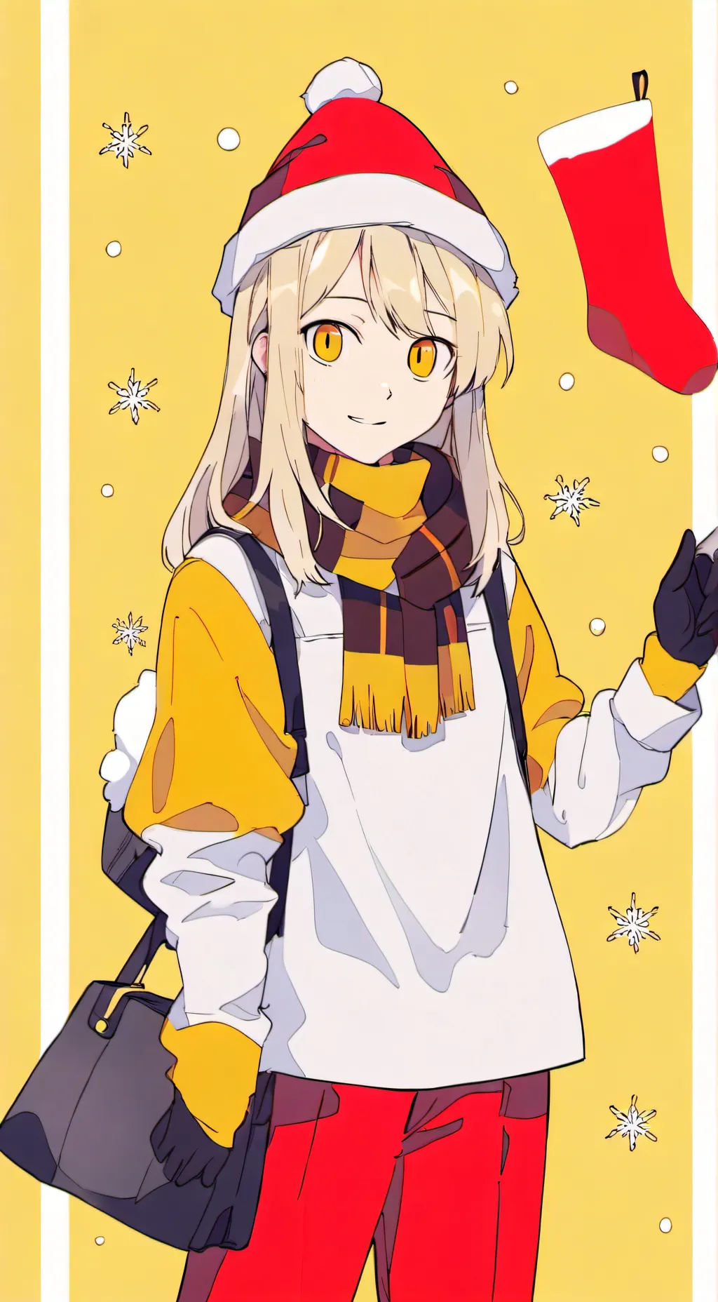 ai character: nha christmas🎅🤶🦌🌲🎁 background