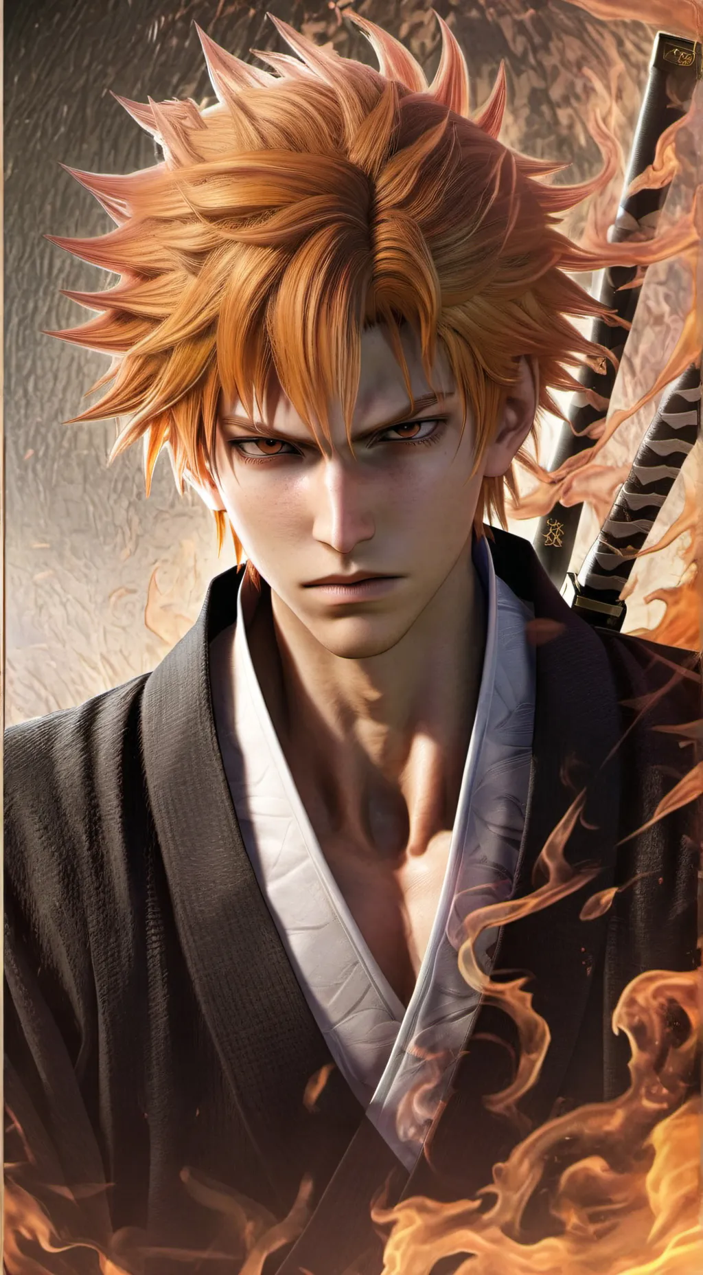 ai character: Ichigo Kurosaki background