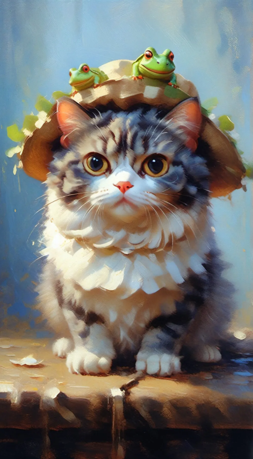 ai character: Cat background