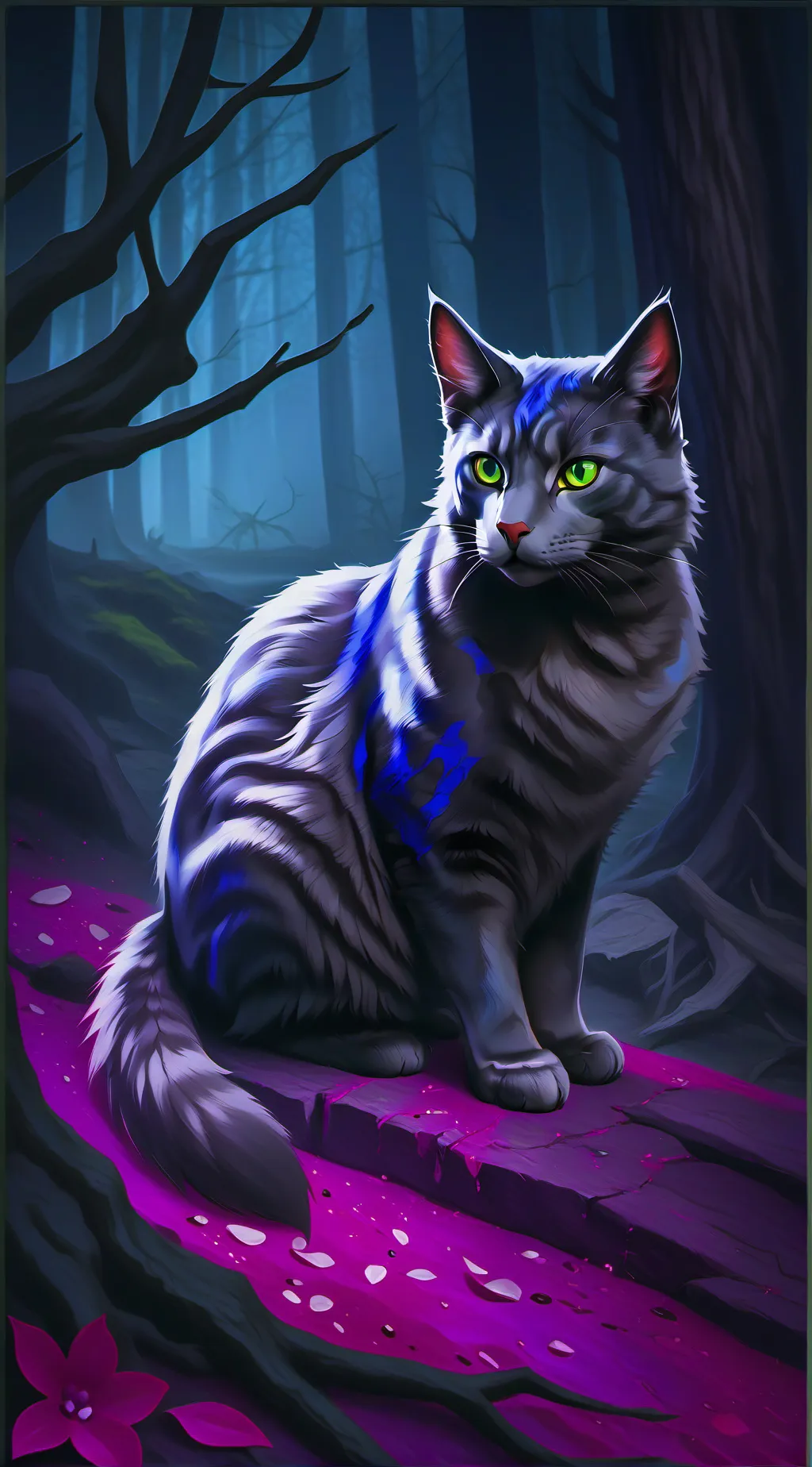 ai character: the green mas cats background