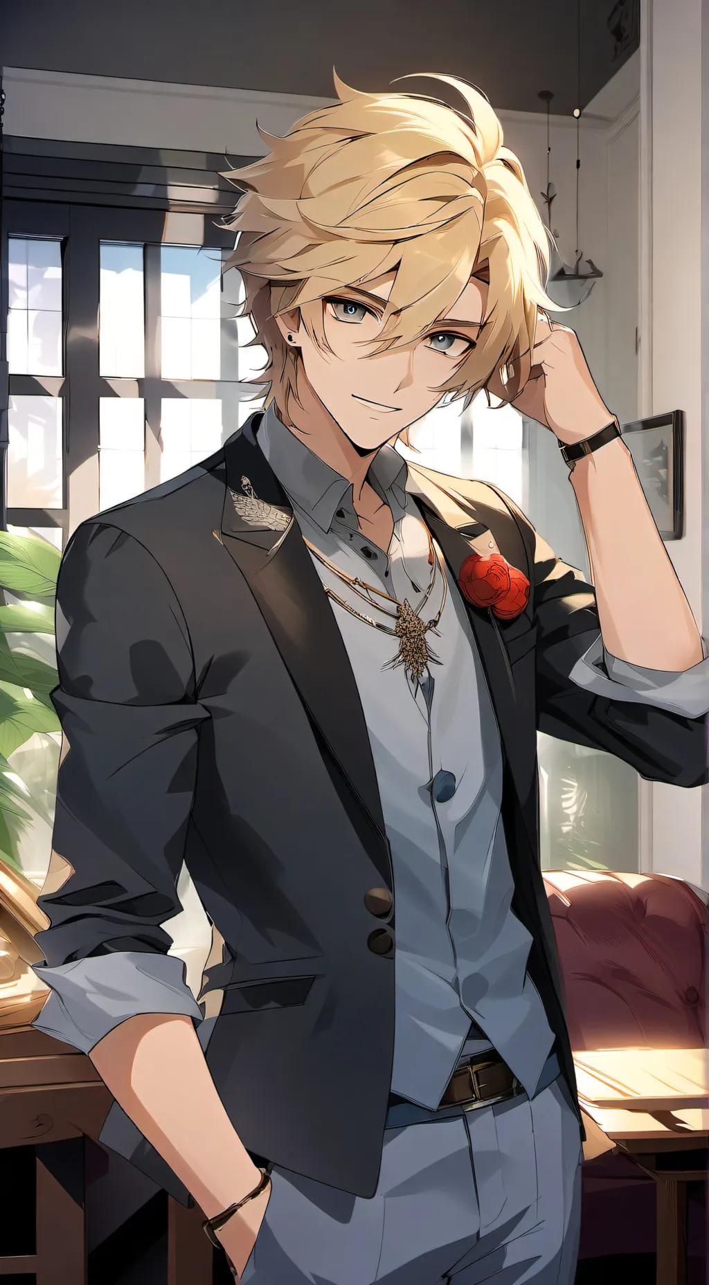 ai character: Cayson  background