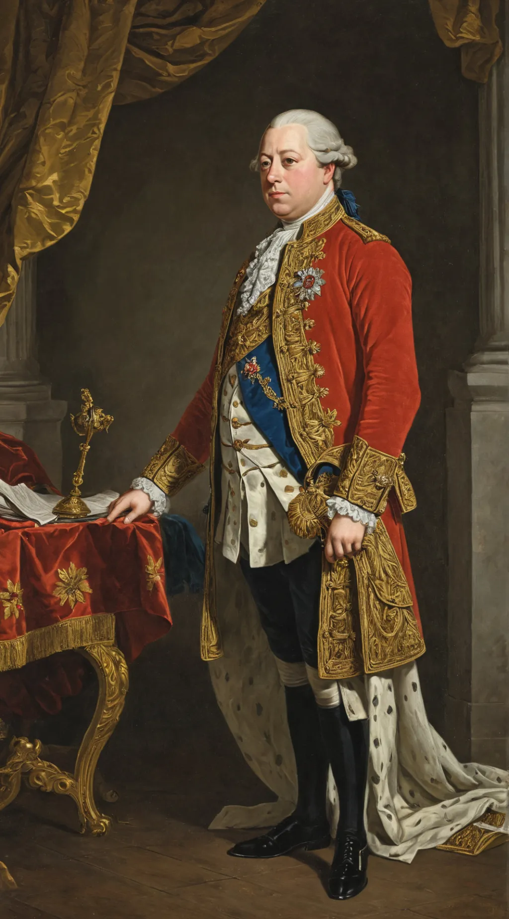 ai character: King George III background
