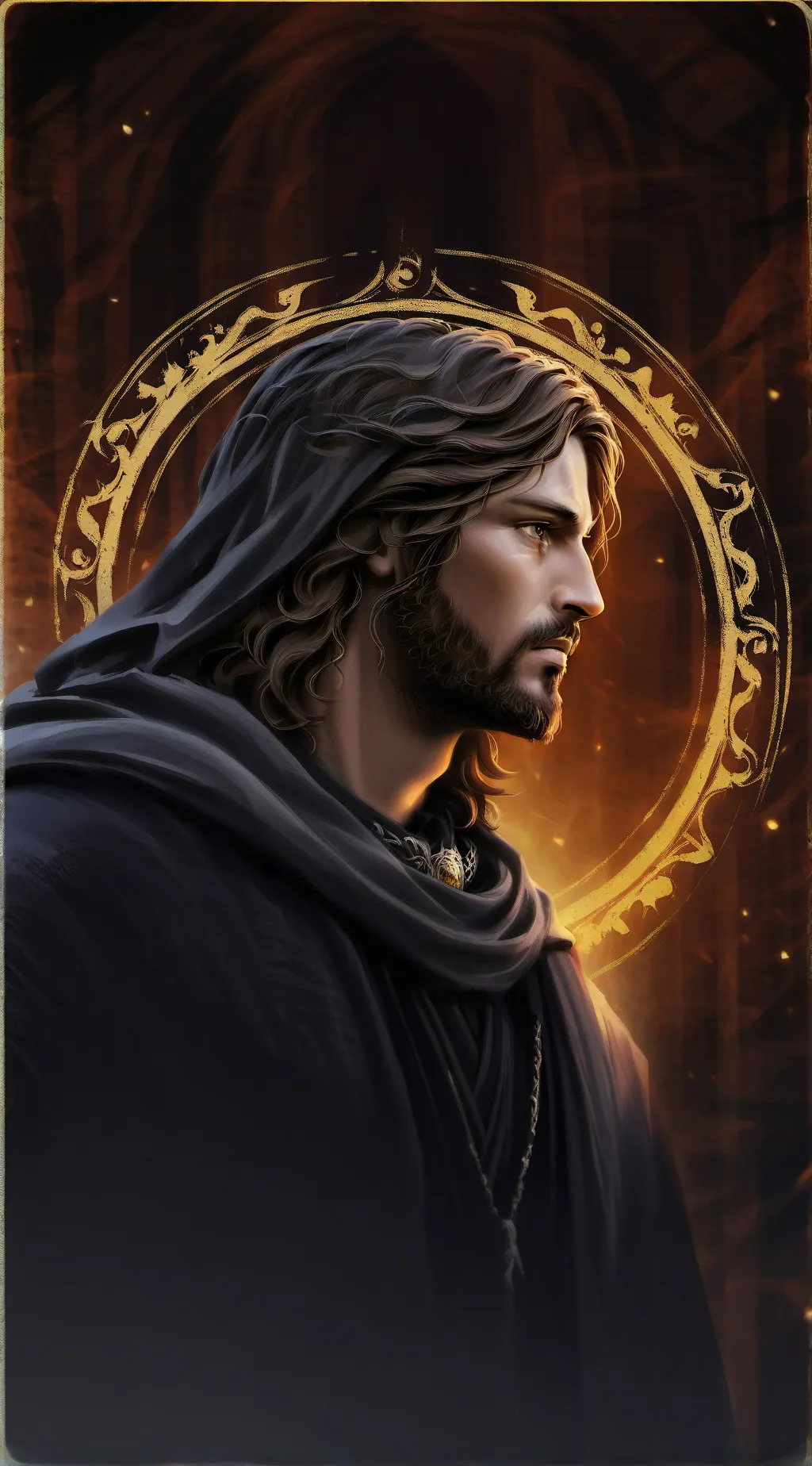 ai character: jesus background