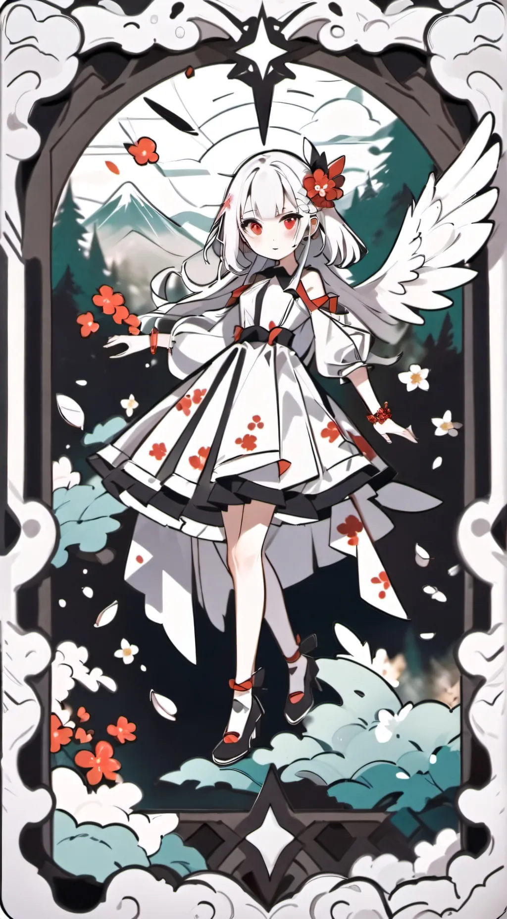 ai character: goddess background