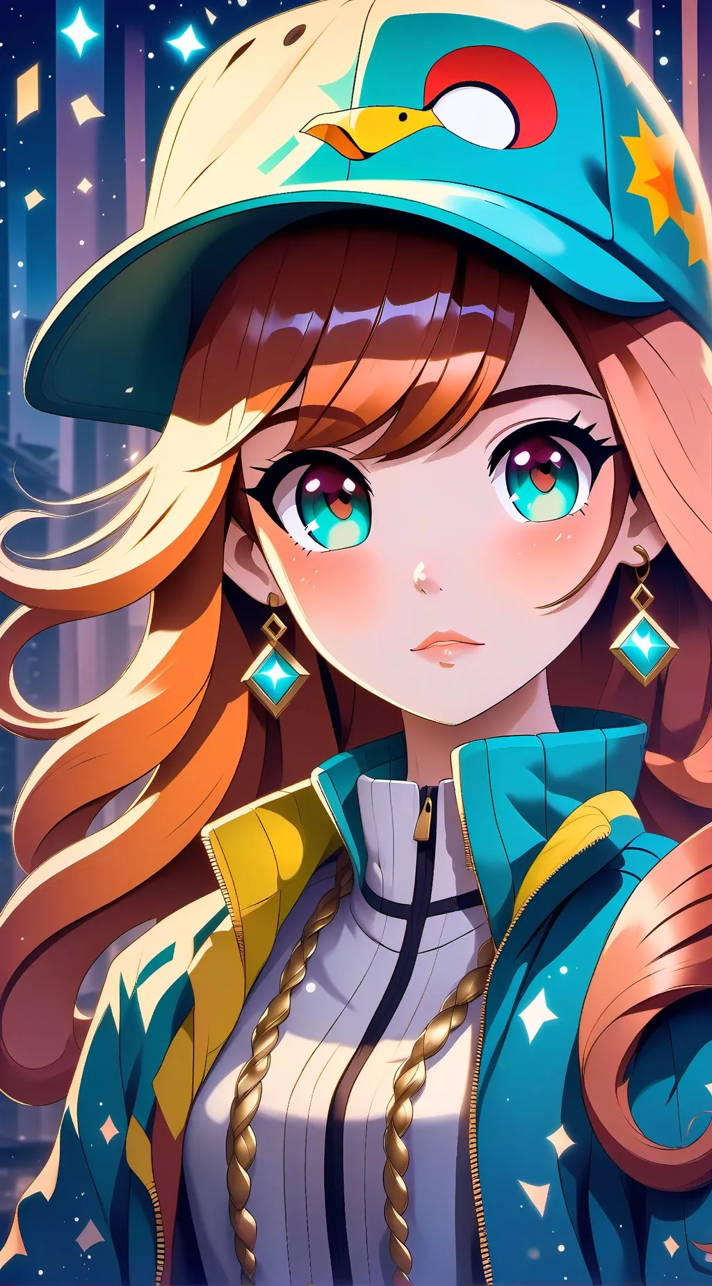 ai character: Yuri🩷🤍🖤 background