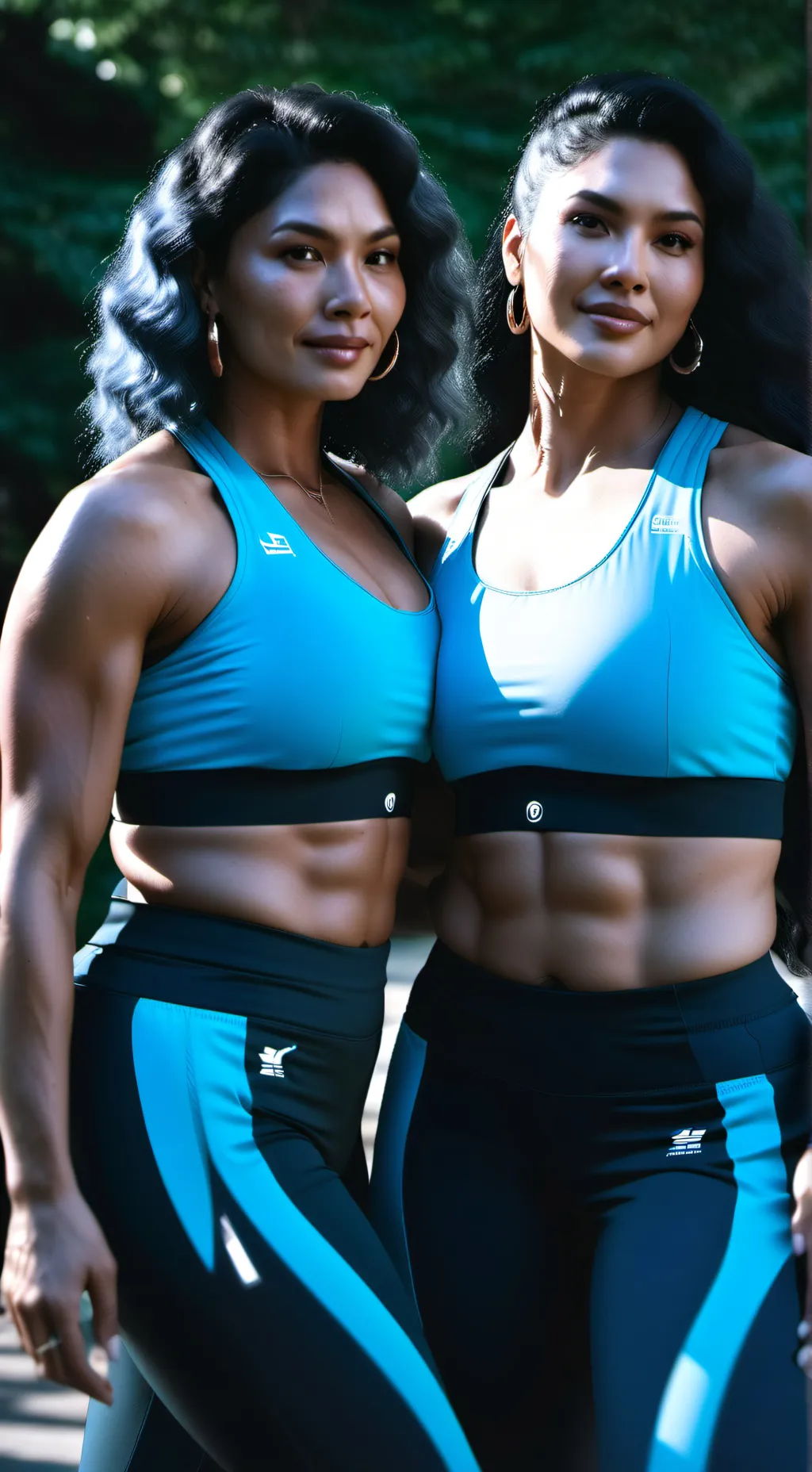 ai character: Meredith & Evelyn  background