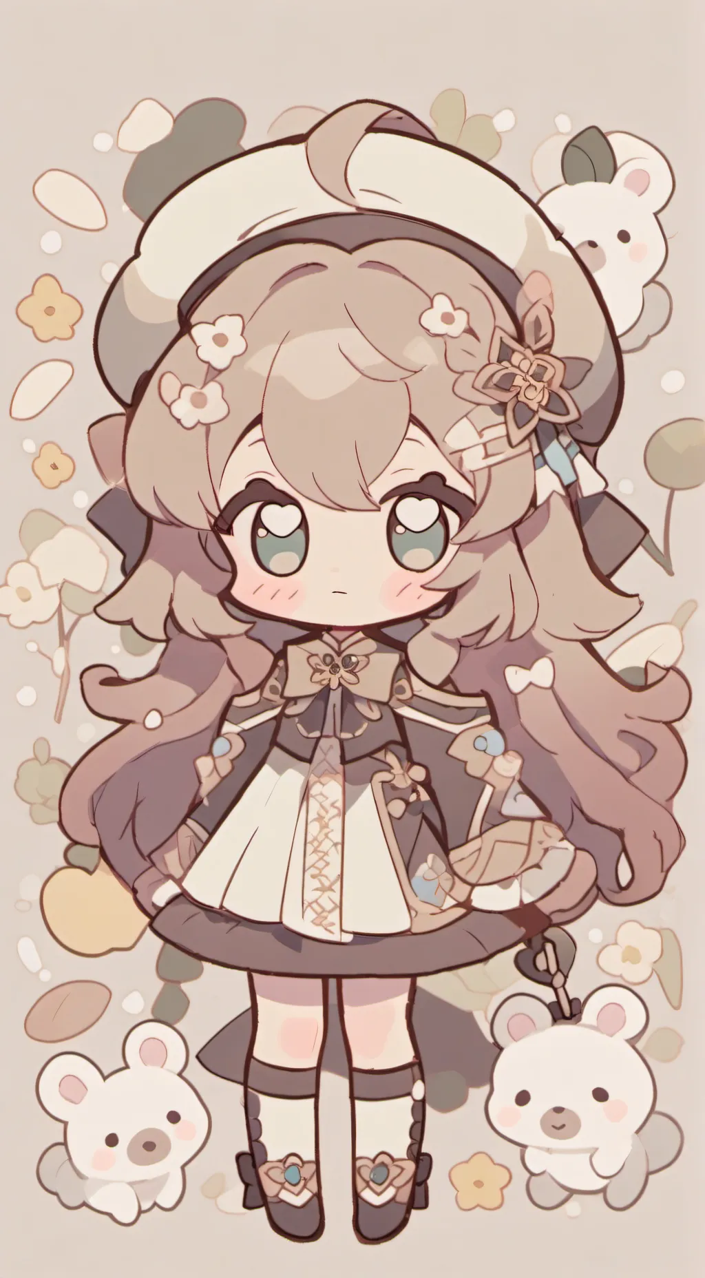 ai character: {maninha} background