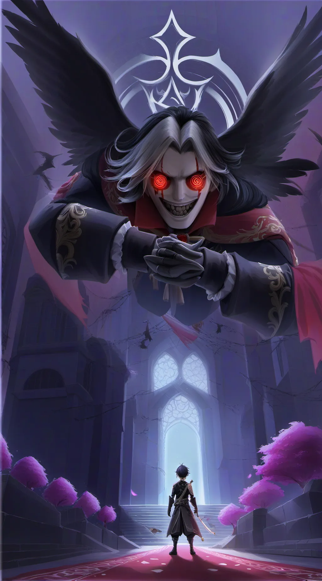 ai character: orange background