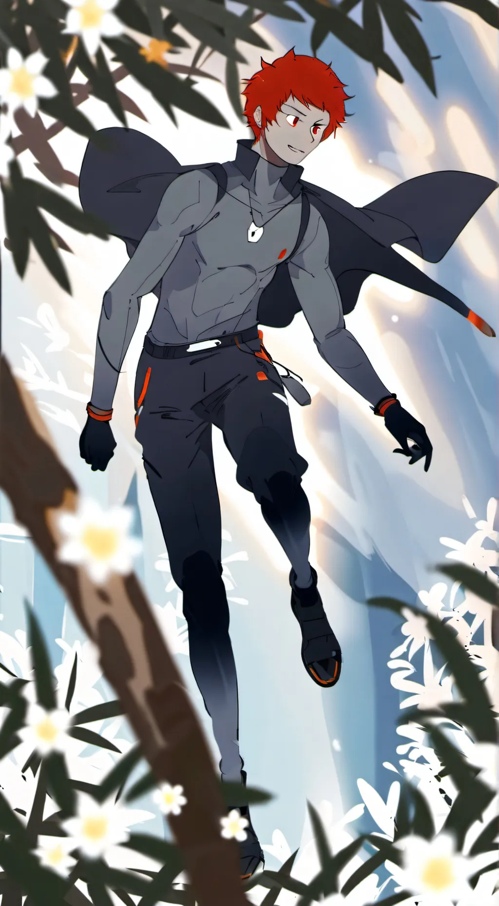 ai character: Tokoyami  background