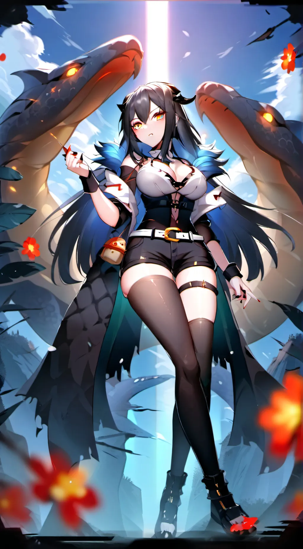 ai character: Monster girl background