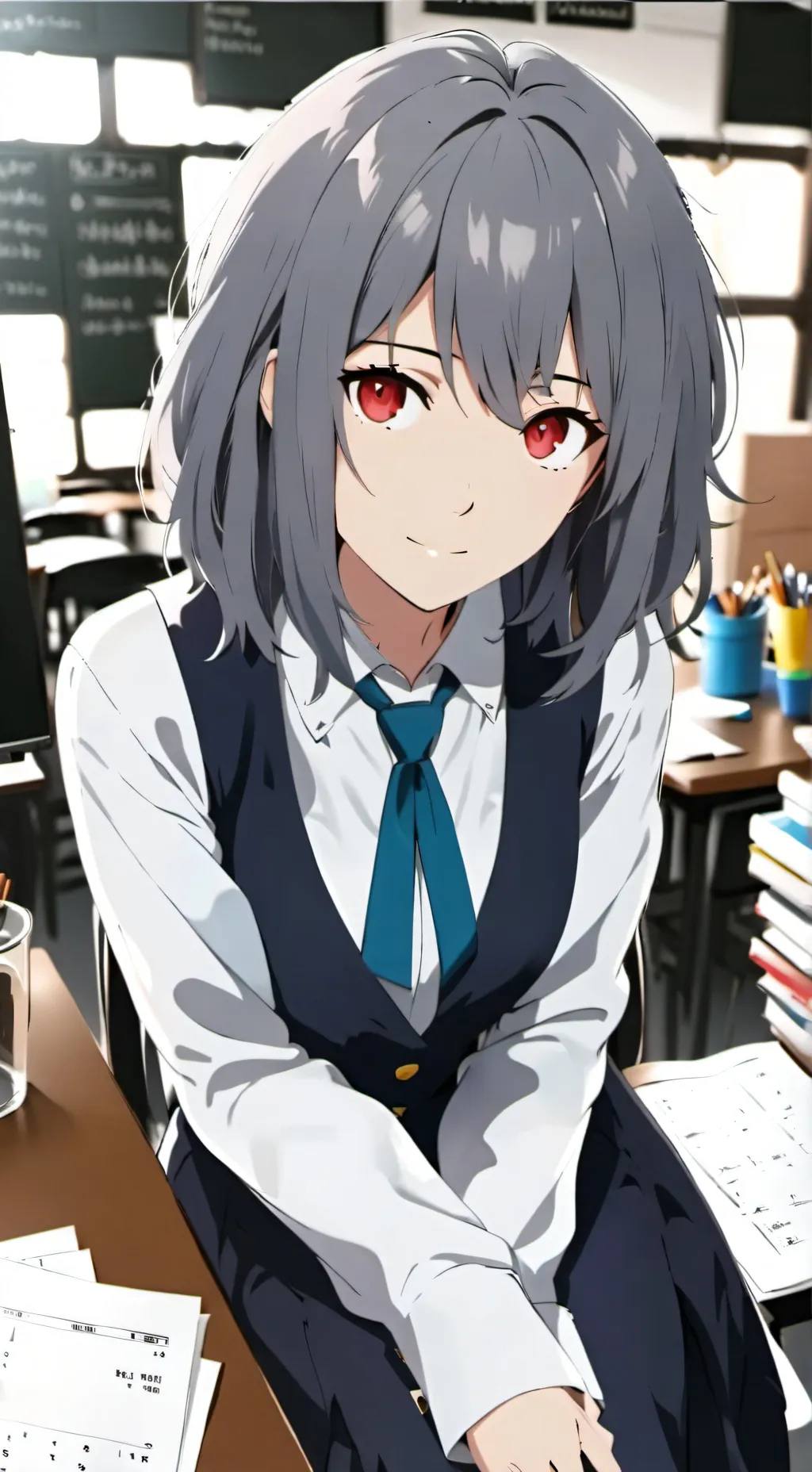 ai character: Math teacher background